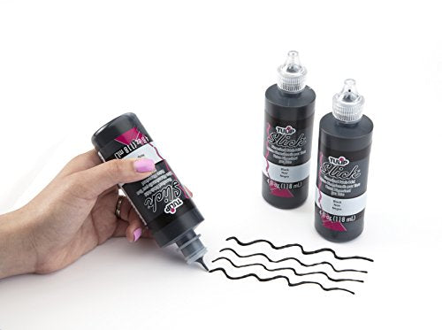 TULIP Dimensional Fabric Paint 41438 Dfpt 4Oz Slick True Red, 4 Fl Oz (Pack of 1)