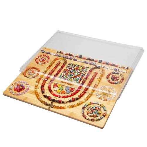 Enrichoice New Bamboo Combo Beading Board for Jewelry Bracelet Making and Other Jewelry Necklaces Design Beading Mats Trays
