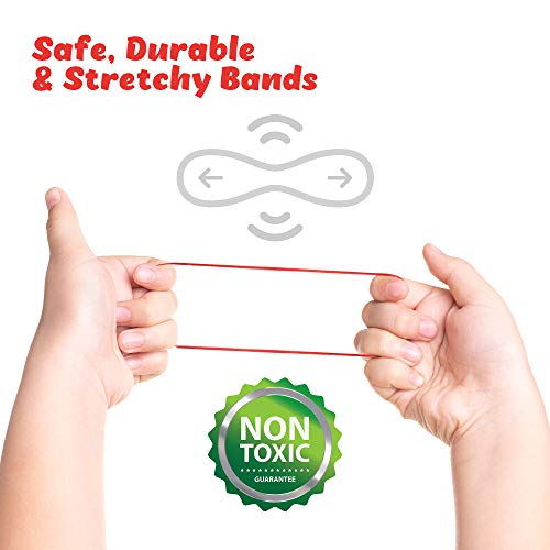 Loopa Rubber Bands Kit , 10,000+ Colorful Bands Refill Set for Kids, DIY Loom Bracelets Making Set with Beads & Endless Accessories - Box Case Included