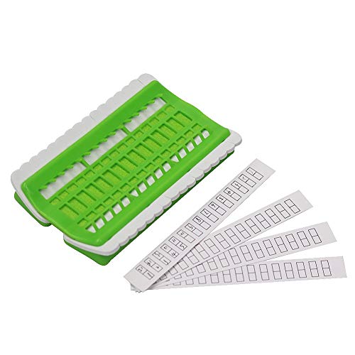 D&D Floss Organizer Embroidery Kit Cross Stitch Tool, 30 Positions Thread Organizers, Plastic & Foam, Green
