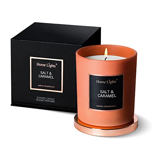 Scented Jar Candle with Favorite Natural Fragrances - Quality Soy Wax, Smokeless Cotton Wick, Long Lasting 35 Hour Burn. Includes Luxury Lid in Gift Pack