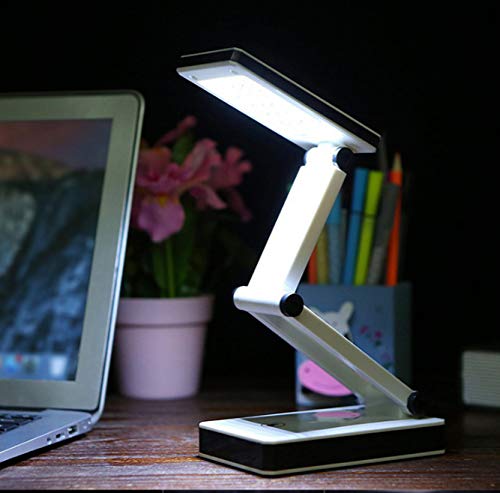 TOMOL [New Version] Super Bright COB LED Portable Desk Lamp Travel Lamp :Foldable, Touch Sensitive Control, 3 Adjustable Brightness Levels, Battery and USB Powered