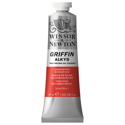 Winsor & Newton Griffin Alkyd Fast Drying Oil Paint, 37ml (1.25-oz) tube, Cadmium Red Medium Hue