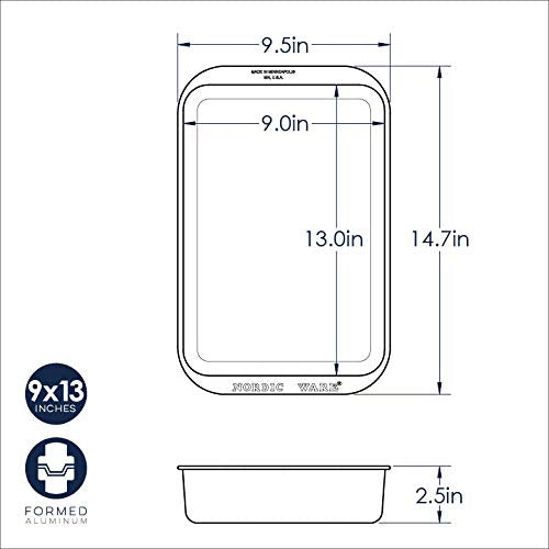 Nordic Ware Classic Metal 9x13 Covered Cake Pan