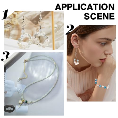 BENECREAT 240-Feet 0.015inch (0.38mm) 7-Strand Bead String Wire Nylon Coated Stainless Steel Wire for Necklace Bracelet Beading Craft Work