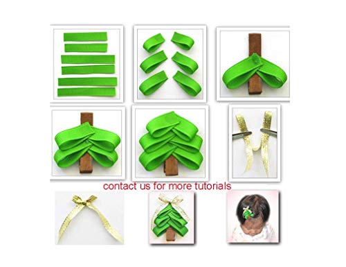 Q-YO Holiday Christmas Grosgrain Ribbon Set for Gift Package Wrapping, Hair Bow Clip Accessory Making, Crafting, Wedding Decor. (60yd(12x5yd) 3/8" Grosgrain Ribbon-Xmas)