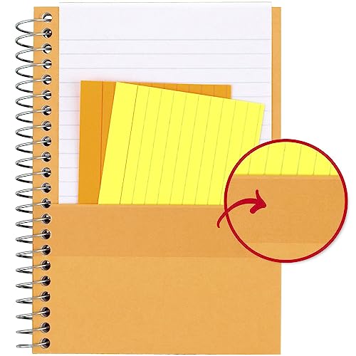Five Star Personal Size Spiral Notebook, 1-Subject, College Ruled Paper, Fights Ink Bleed, Water Resistant Cover, 4-3/8" x 7", 100 Sheets, Tidewater Blue (45484AA4)
