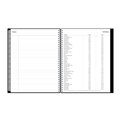Blue Sky 2023-2024 Academic Year Weekly and Monthly Planner, 8.5" x 11", Flexible Cover, Wirebound, Enterprise (144719)