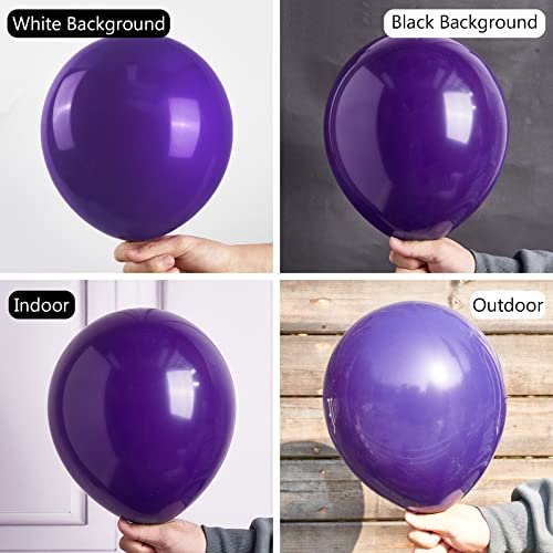 PartyWoo Royal Purple Balloons, 55 pcs 12 Inch Purple Balloons, Latex Balloons for Balloon Garland Balloon Arch as Party Decorations, Birthday Decorations, Wedding Decorations, Baby Shower Decorations