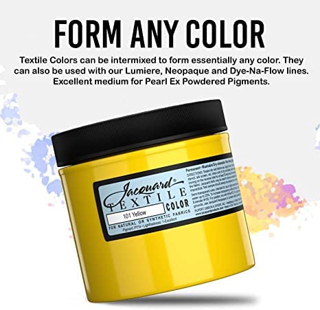 Jacquard Fabric Paint for Clothes - 8 Oz Textile Color - Emerald Green - Leaves Fabric Soft - Permanent and Colorfast - Professional Quality Paints Made in USA - Holds up Exceptionally Well to Washing