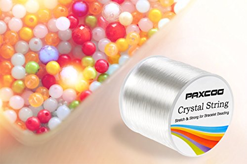 Paxcoo 1.2mm Elastic Stretch String Cord for Jewelry Making Bracelet Beading Thread