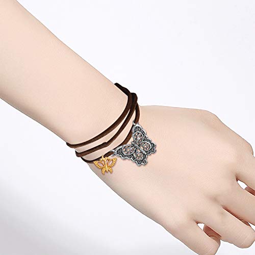 100g Mixed Butterfly Charms Vintage Fly Insect Pendant Charms for Necklace Bracelet Jewelry Making Crafting