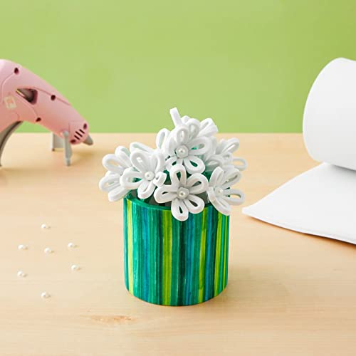 6mm EVA Foam Roll, White Foam Sheet for Cosplay Armor, Costumes, High Density 100 kg/m3 (14x39 in)