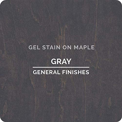 General Finishes Oil Base Gel Stain, 1/2 Pint, Gray