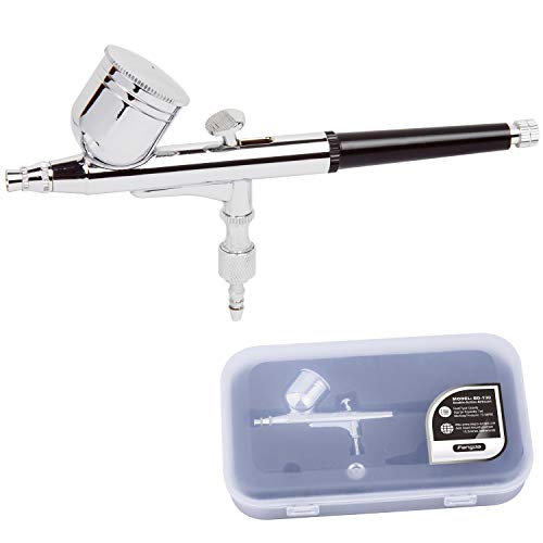 Timbertech Professional Double Action Airbrush BD-130 Mounted 0.3mm Nozzles and Needles for Cake Decorating, Painting, Tattoo, Models Art,Craft and so on