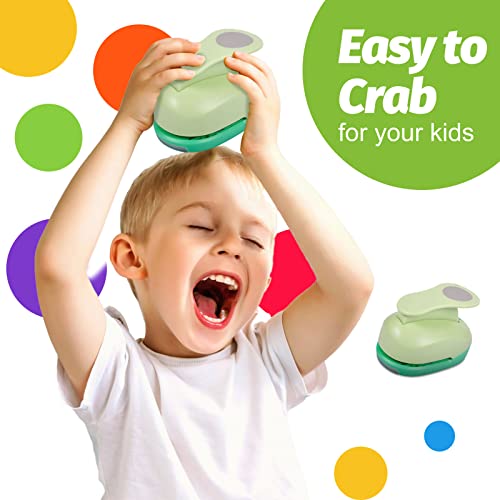 UCEC Circle Punch, 1.75 Inch Circle Hole Punch, Craft Paper Punch Circles Craft Punch Handmade Paper Punch for Crafting Scrapbooking Cards Arts Fun Projects