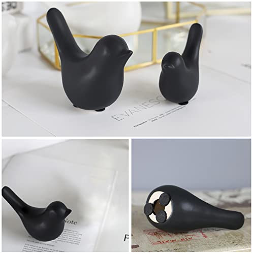 FANTESTICRYAN Small Animal Statues Home Decor Modern Style Black Decorative Ornaments for Living Room, Bedroom, Office Desktop, Cabinets…