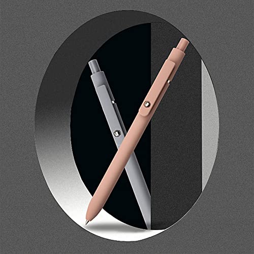 UIXJODO Gel Pens, 5 Pcs 0.5mm Japanese Black Ink Pens Fine Point Smooth Writing Pens, High-End Series Pens for Journaling Note Taking, Cute Office School Supplies Gifts for Women Men (Morandi)
