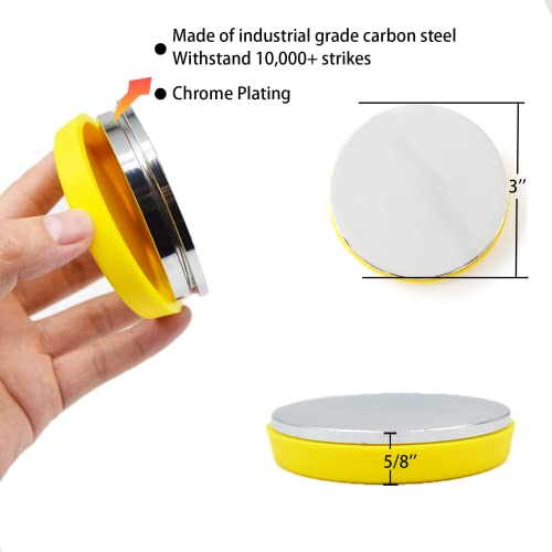 Steel Bench Block and Metal Stamping Hammer Kit, No-Rebound Metal Bench Block, Jewelry Stamping Hammer, Jewelry Metal Stamping Tools for Jewelry Making & Metal Stamping