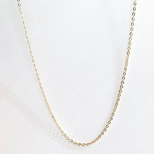 10 Pieces - 17.5inch 16K Gold Plated Finished Cable Chain Necklace Chain Bulk Discount Jewelry Necklace Chain Bulk Chain Wholesale Jewelry Supply - 10PCHN (Gold)