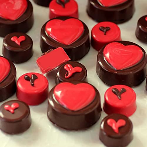 Palksky Small Round Cylinder Silicone Mold for Chocolate Candy, Fat Bombs Keto Snacks,Hard Candy, Pralines Gummy, Ganache, Ice Cubes,Jelly Mold (3 Pcs)