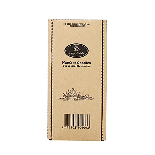 Bailym 60th Birthday Candles,Gold Number 60 Cake Topper for Birthday Decorations Party Decoration