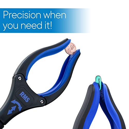 RMS 34 Inch Extra Long Reacher Grabber - Foldable Gripper and Reaching Tool with Rotating Jaw