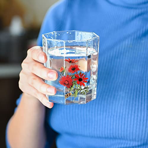 80 Pieces Natural Vintage Flower Stickers for Scrapbooking, Self-Adhesive Scrapbooking Stickers Supplies Journal for Adult Card Making Letters DIY (Style D)