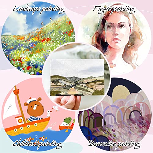 42 Pack 5x7 Inch Canvases for Painting,10 oz Double Primed Acid-Free 100% Cotton Canvas Panels,Blank Flat Canvas Board for Acrylics Oil Watercolor Paints