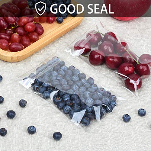 350 Pcs 4x6" Clear Cookie Bags, Self Sealing Cellophane Treat Bags, Great for Gift Giving or Party Favors Packaging, Resealable Candy, Dessert, Bakery Cello Wrapper Bags