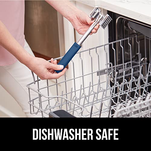 Gorilla Grip Heavy Duty Meat Tenderizer Hammer, Dual Side Kitchen Mallet, Comfortable Grip Handle, Maximize Food Flavor, Spiked Side Tenderizes, Smooth Flattens Steak, Beef, Commercial Grade, Black