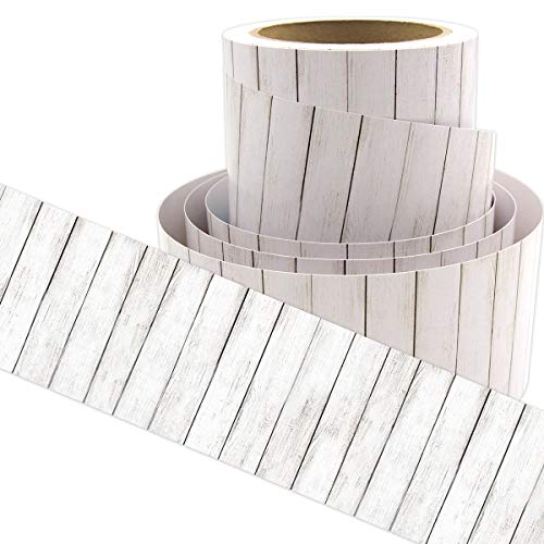 White Wood Bulletin Board Border Straight Border Trim for Classroom Decoration 36ft