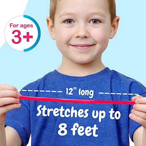 Impresa - 5 Pack Original Stretchy Fidget Sensory Toys for Kids and Adults - Monkey Noodles - Stretches from 12 Inches to 8 Feet (BPA/Phthalate/Latex-Free)