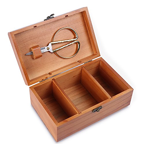 Wooden Sewing Basket with Sewing Kit Accessories,Sewing Box