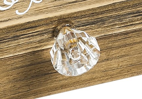 Cypress Home Wedding Decor “and Then Two Become One” Mr. and Mrs. Wooden Ring Holder Decorative Box - 5”W x 6”D x 2”H Elegant Wedding Proposal Rustic Gift Box