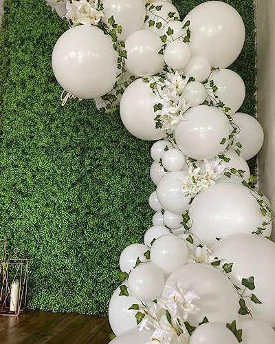 Bezente White Balloons 18 Inch - 30 Pack Large Thick White Balloons Big Round White Latex Balloons for Wedding Baby Shower Anniversary Birthday Party Decorations