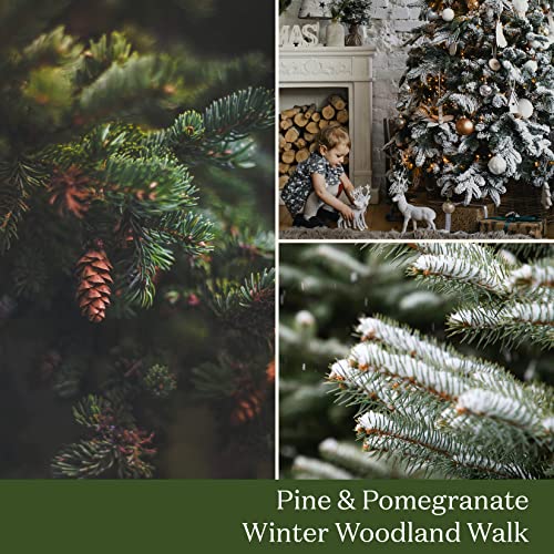 LA JOLIE MUSE Scented Candle, Christmas Candles, Holiday Gifts, Pine Pomegranat Scented Candle, Candles for Home Scented, 50 Hours Long Burning