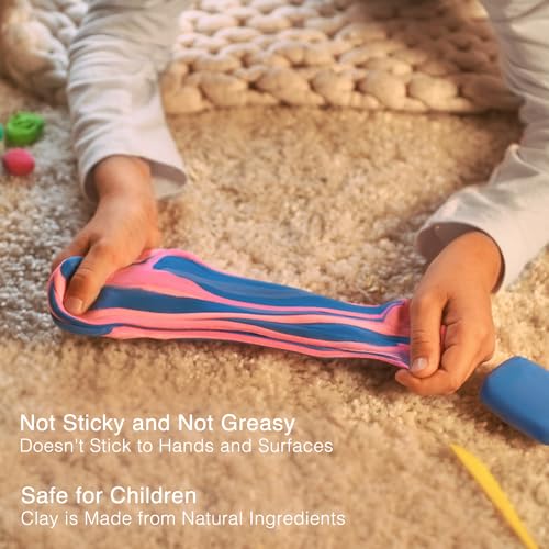 Air Dry Clay 36 Colors, Soft & Ultra Light, Modeling Clay for Kids with Accessories, Tools and Tutorials