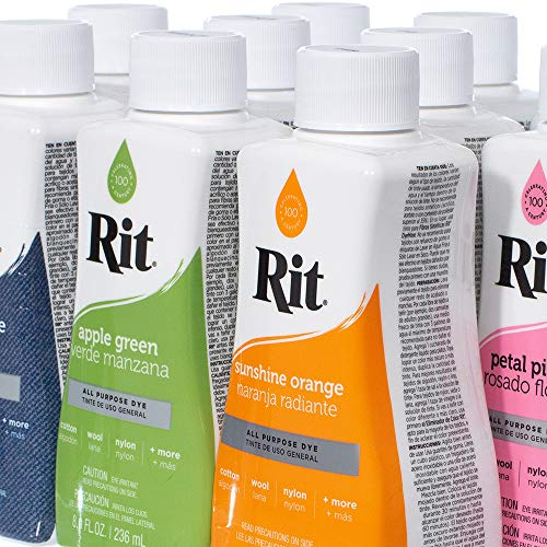 Rit Dye Liquid – Wide Selection of Colors – 8 Oz. (Aquamarine)