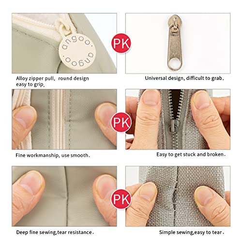 EASTHILL Big Capacity Pencil Case High Large Storage Pouch Marker Pen Case Simple Stationery Bag School College Office Organizer for Teens Girls-Light Green