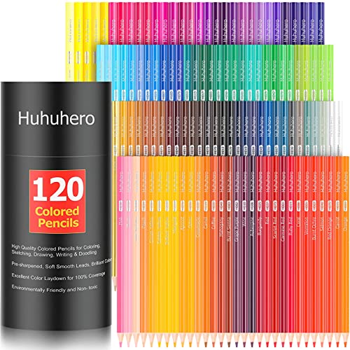 Colored Pencils for Adult Coloring Book, 120 Color Pencils Set, Professional Soft Core Vibrant Colores, Drawing Kit Coloring Pencils for Sketching Shading, Christmas Gifts Art Supplies for Adults Kids