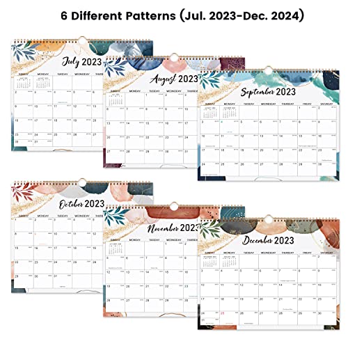 Calendar 2023-2024 - Wall Calendar 2023-2024, July 2023 to December 2024, 11.6''x 14.7'', 18 Months Calendar with Daily Blocks and Julian Dates, Perfect 2023-2024 Calendar for Easy Planning