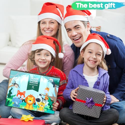 Art Supplies Kit, 276 PCS Art Set for Kids, Art Kits, Art Drawing Kit with Double Sided Trifold Easel Box with Oil Pastels, Crayons, Colored Pencils, Paint Brush, Watercolor Cakes