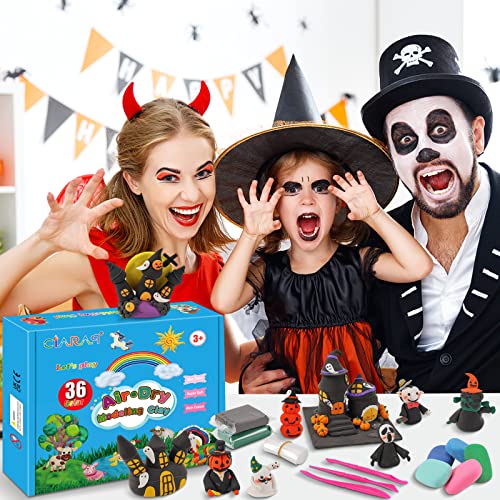 CiaraQ Modeling Clay Kit - 36 Colors Air Dry Ultra Light Magic Clay, Safe & Non-Toxic, Great Gift for Kids.