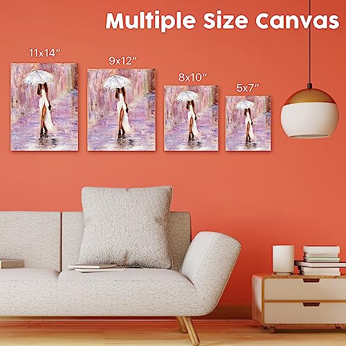 CONDA Artist Canvas Panels 8 x 10 inch, 12 Pack, Primed, 100% Cotton, Artist Quality Acid Free Canvas Board for Acrylic, Pouring Watercolor & Oil Painting