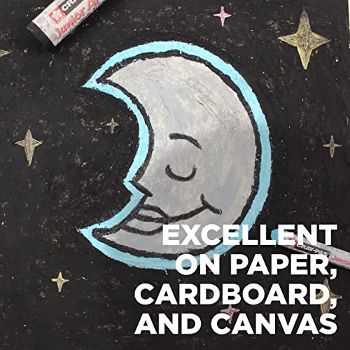 SAKURA Cray-Pas Junior Artist Oil Pastel Set - Soft Oil Pastels for Kids & Artists - 50 Sticks