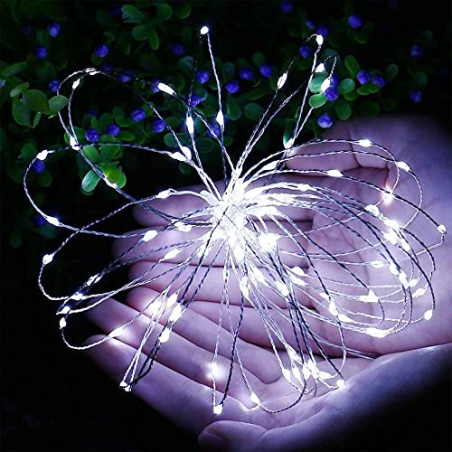 WATERGLIDE 12 Pack Fairy Lights Battery Operated (Included), 6.5ft 20 LED Mini String Lights, Waterproof Silver Wire Firefly Starry Lights for DIY Wedding Christmas Party Mason Jars Decor, Cool White