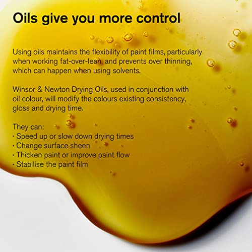 Winsor & Newton Refined Linseed Oil, 75ml (2.5oz) Bottle