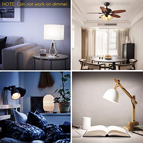 iLC RGB LED Light Bulb, Color Changing 40W Equivalent,5700K Daylight White, 450LM Dimmable 5W E26 Screw Base RGBW, Mood Light Bulb - 12 Color Choices - Timing Infrared Remote Control Included (4 Pack)