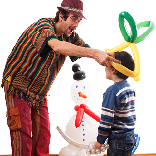 Latex Twisting Balloons, 260 N Balloons Kit for Balloon Animals with 2 Pumps, Professional Long Balloons to Make Animal for Birthday Party Clowns Wedding Decorations 100 Pcs